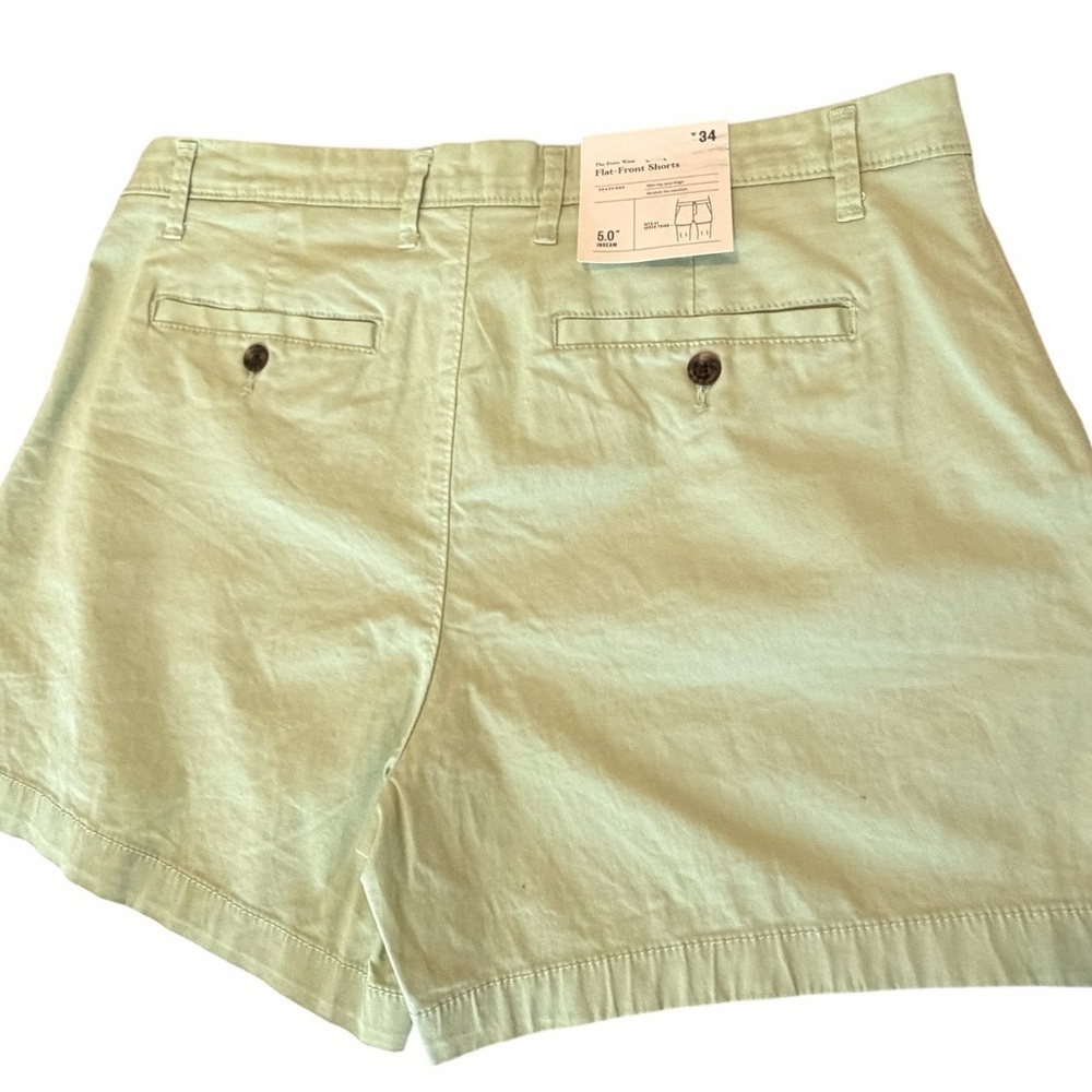 Goodfellow & Co Mint Green Men's Flat Front Shorts - Picture 3 of 8